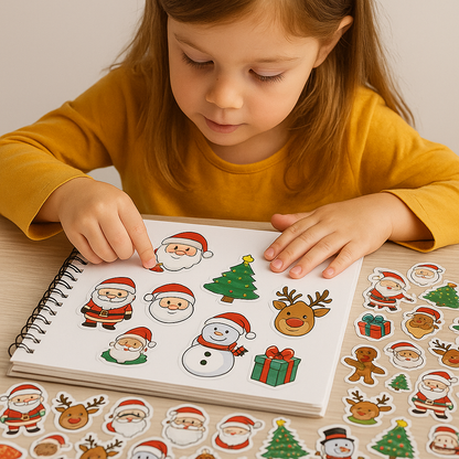 Kerstmis stickers (50 stuks) - Versier, lach en plak de feestdagen vol!