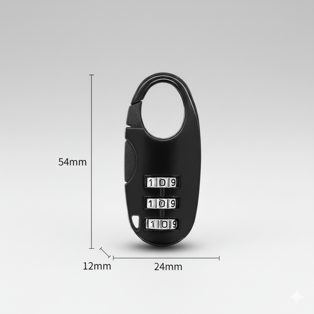 ZipLockr™ - Het ritssluiting cijfercombinatie slot