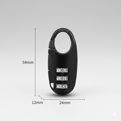 ZipLockr™ - Het ritssluiting cijfercombinatie slot