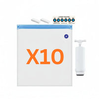 10 zakken + gratis handmatige pomp