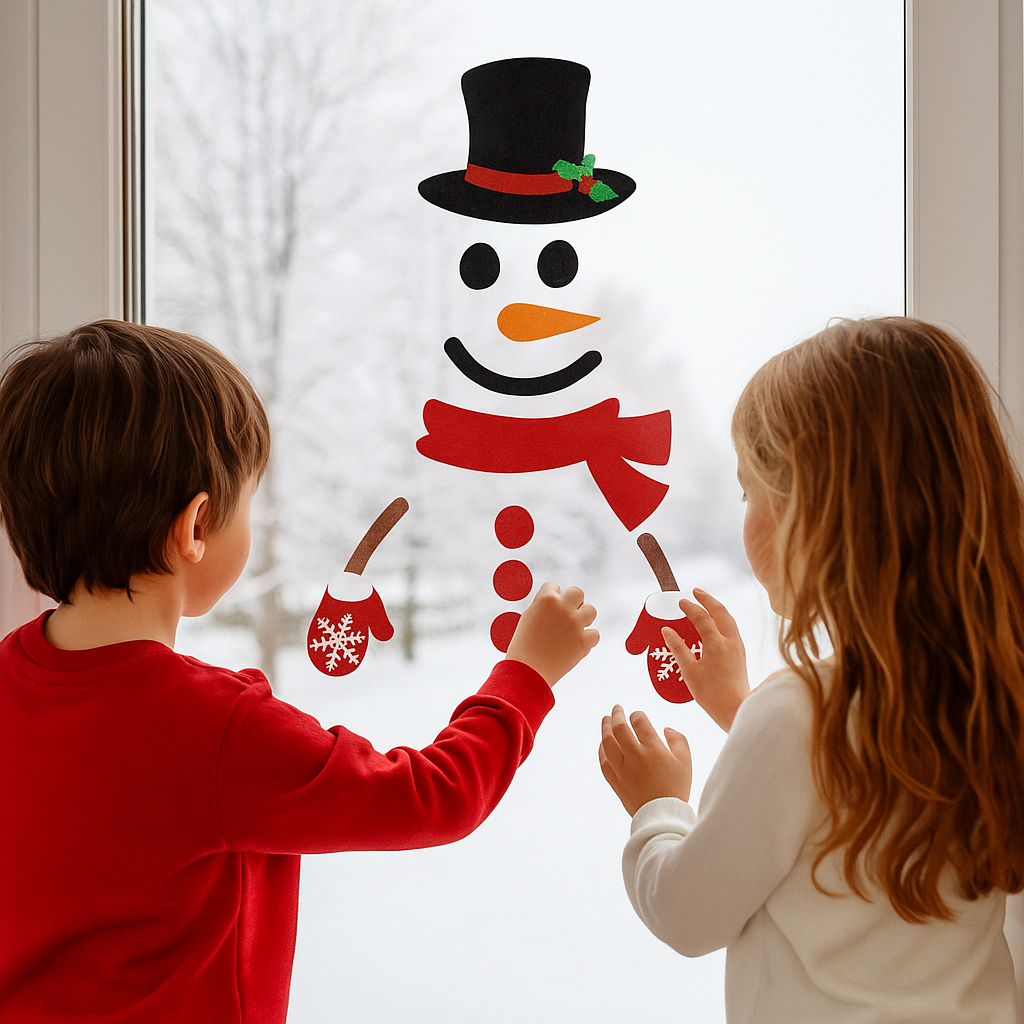 XmasDeco™ - Kerstmis raam en deur stickers - laat je huis stralen