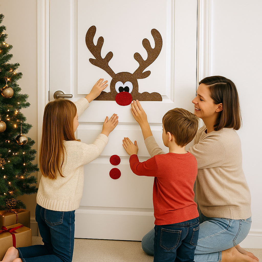 XmasDeco™ - Kerstmis raam en deur stickers - laat je huis stralen