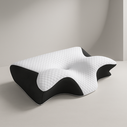 Lumora™ - Ergonomisch kussen ontworpen om nekpijn te verlichten.