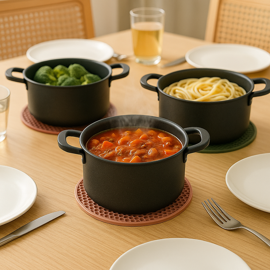 TableMate™ rond - Jouw tafelhelden tegen hete momenten.