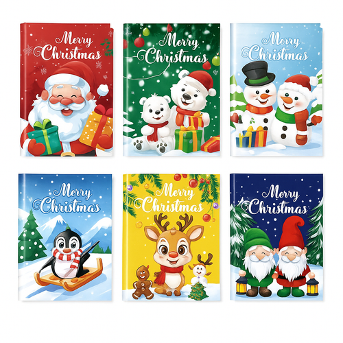 Kerst kleurboeken set (6 stuks)