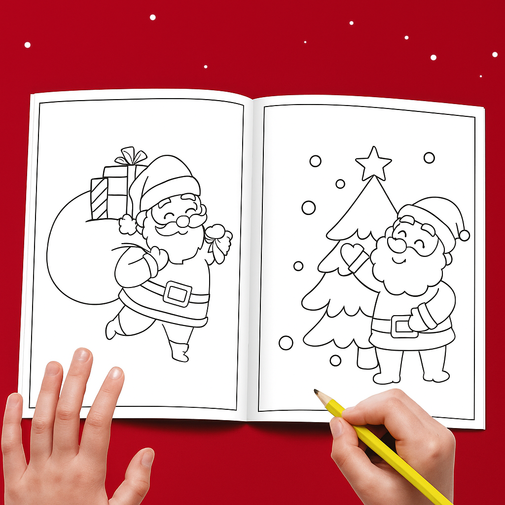 Kerst kleurboeken set (6 stuks)