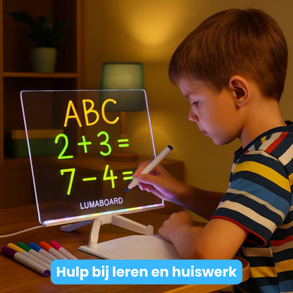 Lumaboard™ - Lichtgevende tekenpret voor de kleine kunstenaar(s)